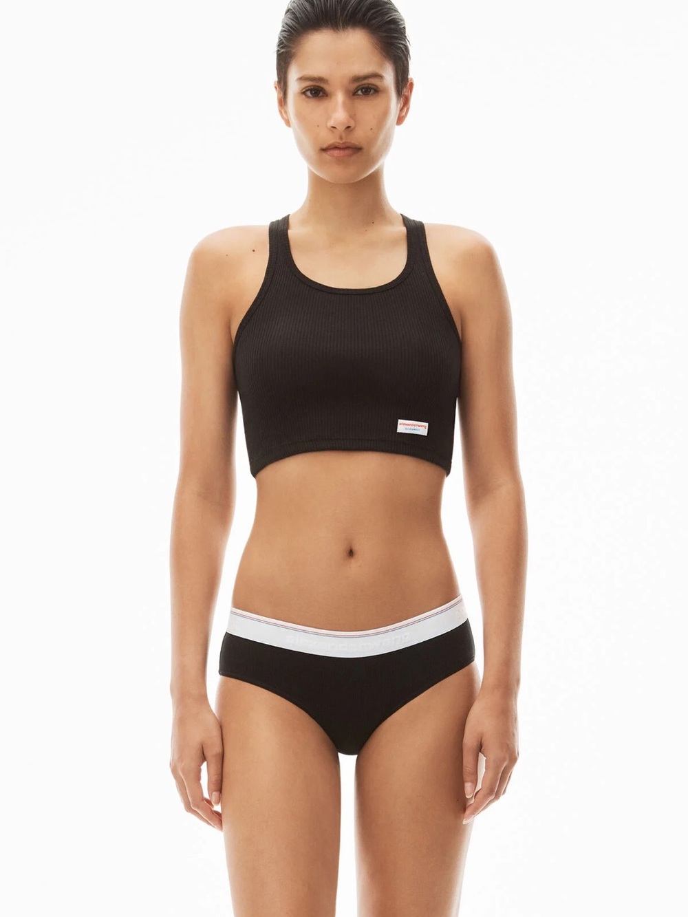 Alexander Wang PINK cropped racer top